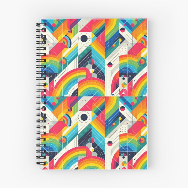Item preview, Vibrant rainbow Abstract Geometric Seamless Pattern designed and sold by Kalpa.