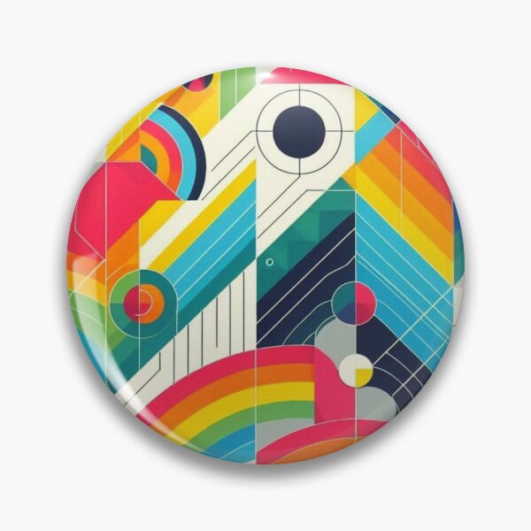Item preview, Vibrant rainbow Abstract Geometric Seamless Pattern designed and sold by Kalpa.