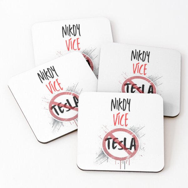 Item preview, Never more Tesla- black (Czech) designed and sold by Wesira.