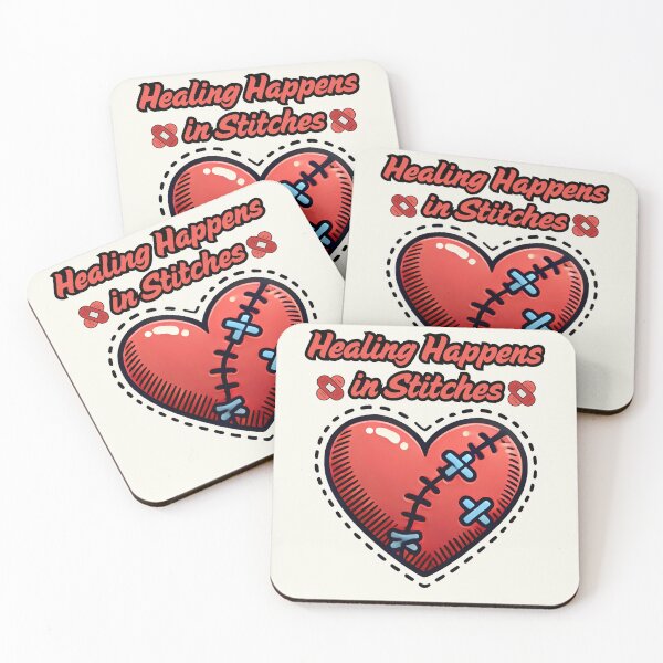 Item preview, Healing Happens in Stitches – Edgy Tattoo-Style Heart Design - Self Love - Love Yourself designed and sold by Dantin.