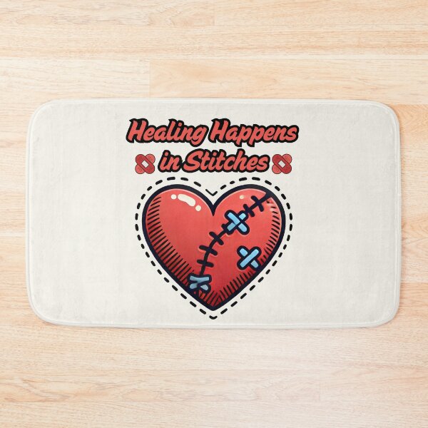 Item preview, Healing Happens in Stitches – Edgy Tattoo-Style Heart Design - Self Love - Love Yourself designed and sold by Dantin.