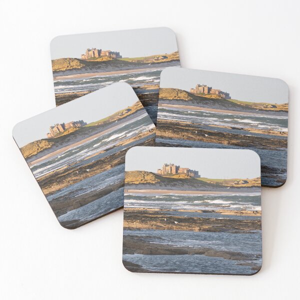 Item preview, Winter afternoon light over the beach and castle at Bamburgh designed and sold by Richard Flint.