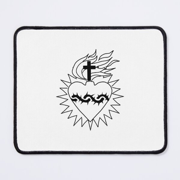 Item preview, Sacred Heart of Jesus Traditional Catholic with Crown of Thorns designed and sold by Catholicguy.