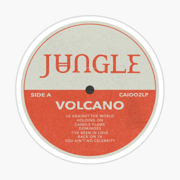 Item preview, Jungle music band Volcano vinyl fan art cover designed and sold by youdeen.