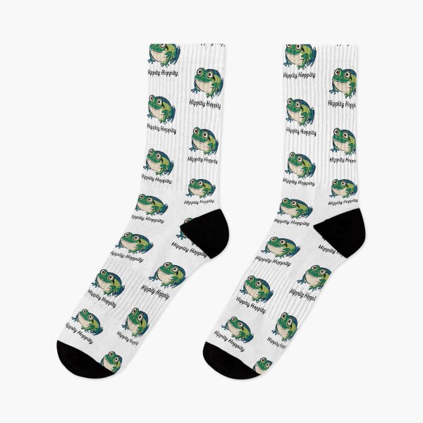 Item preview, Hippity Hoppity, Frog, Happy Frog, funnyfits70, Humor, Funny, retro, vintages, funny quotes, animal humor, designed and sold by FunnyFits70.
