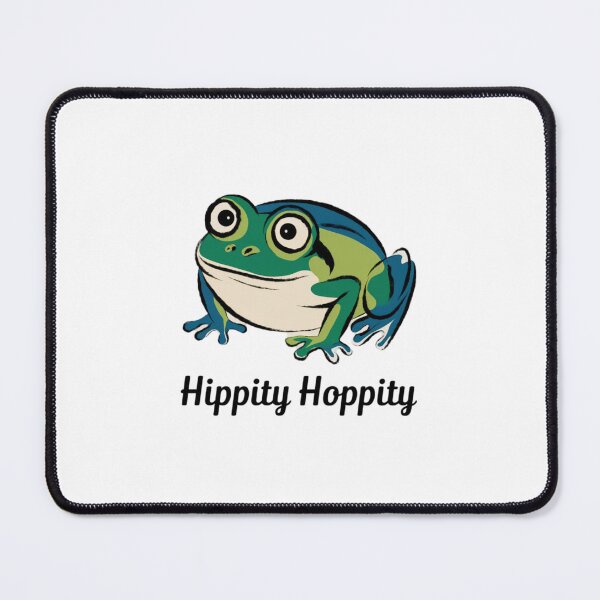 Item preview, Hippity Hoppity, Frog, Happy Frog, funnyfits70, Humor, Funny, retro, vintages, funny quotes, animal humor, designed and sold by FunnyFits70.