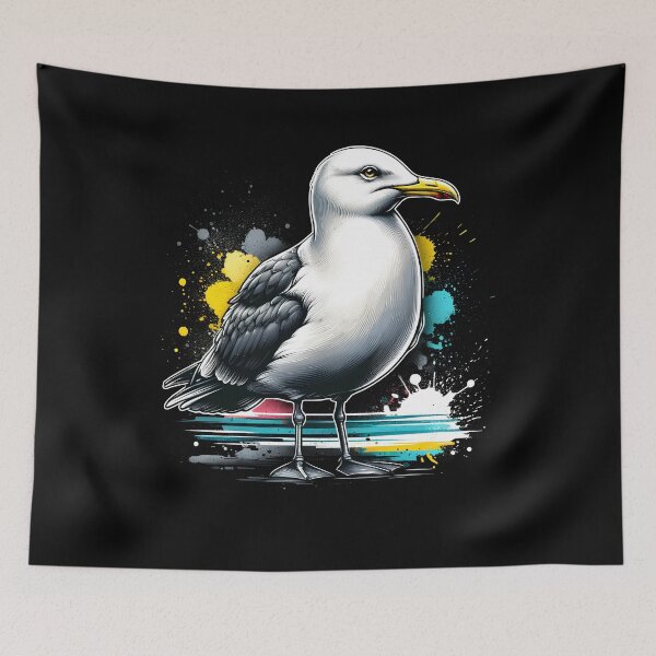 Item preview, Seagull Bird Lover Harbour Albatros Terns Watcher Birding designed and sold by Kimberley King Art  King Art.