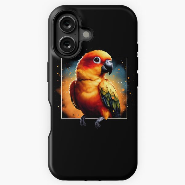Aperçu de l'œuvre Perroquet conure soleil amoureux des oiseaux observateur d'oiseaux créée et vendue par Kimberley King Art  King Art.