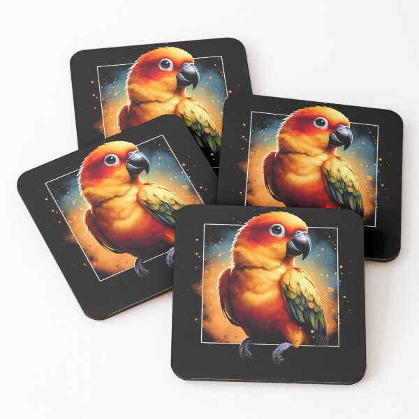 Item preview, Sun Conure Parrot Bird Lover Watcher Birding designed and sold by Kimberley King Art  King Art.