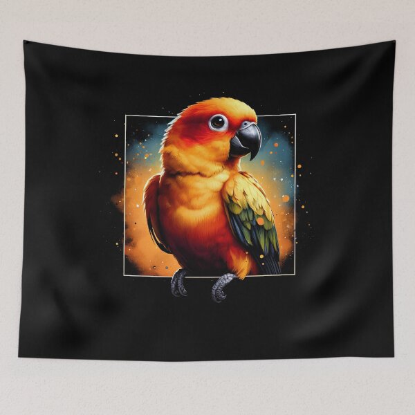 Item preview, Sun Conure Parrot Bird Lover Watcher Birding designed and sold by Kimberley King Art  King Art.