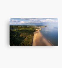 Aerial view of Oxwich Bay Metal Print