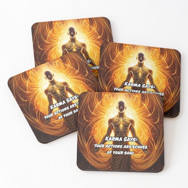 Item preview, Karma Says: "Your actions are echoes of your soul." designed and sold by Unwind-Art-Work.