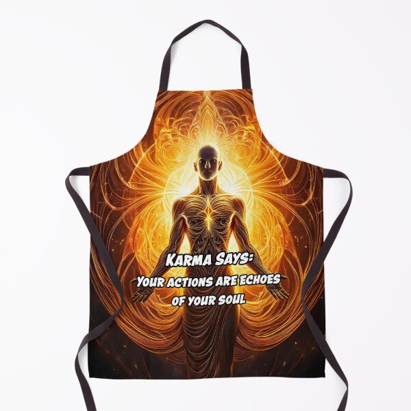 Item preview, Karma Says: "Your actions are echoes of your soul." designed and sold by Unwind-Art-Work.