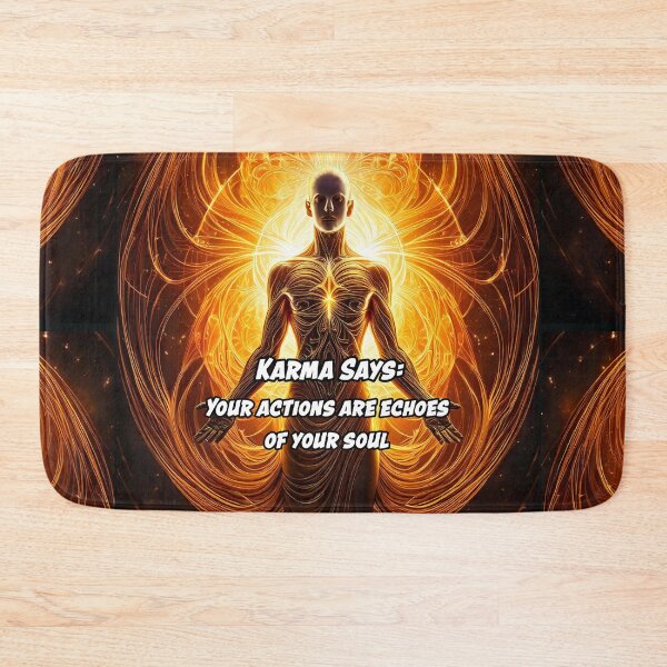 Item preview, Karma Says: "Your actions are echoes of your soul." designed and sold by Unwind-Art-Work.