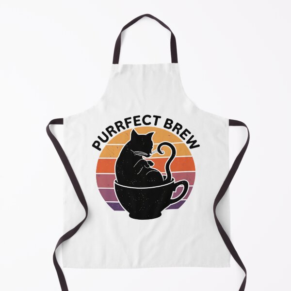 Item preview, Purrfect Brew - Retro Cat in Coffee Cup Aesthetic Design designed and sold by Taans-Creation.
