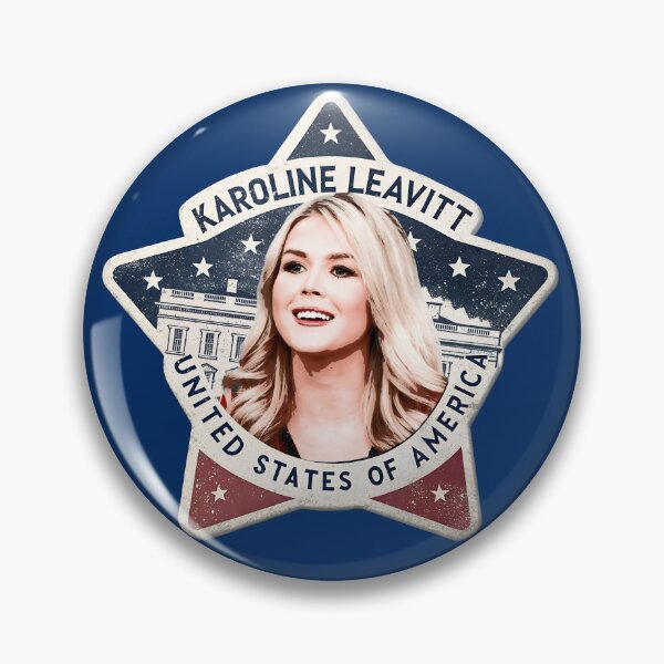 Item preview, Karoline Leavitt Kiss-Cut Sticker Republican Party MAGA Patriotic White House Press Secretary, Trump designed and sold by EdGraphy.