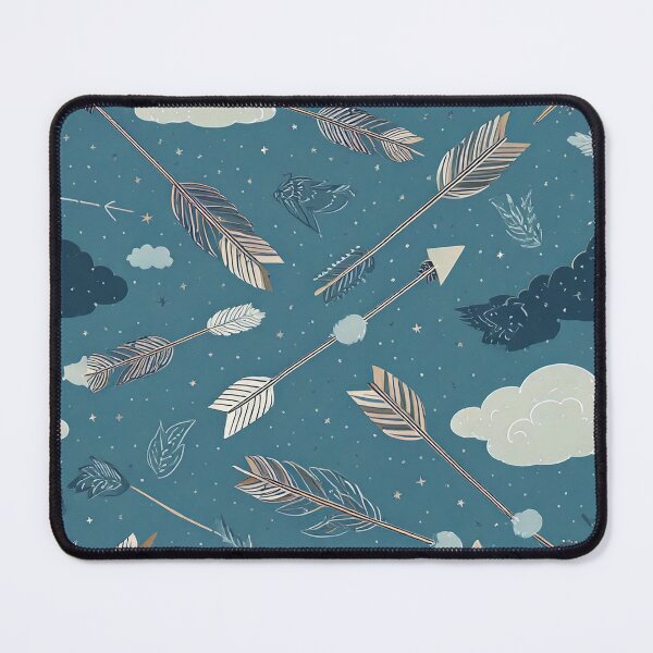Item preview, Arrows with feathers in soft clouds and twinkling stars designed and sold by Designbes.