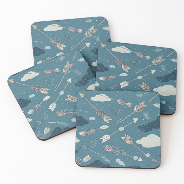 Item preview, Arrows with feathers in soft clouds and twinkling stars designed and sold by Designbes.