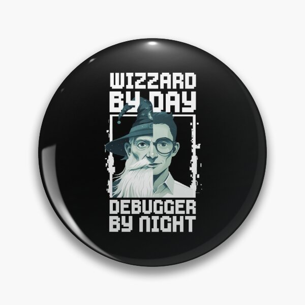 Item preview, Wizard by Day - Debugger by Night designed and sold by AnAzArt.