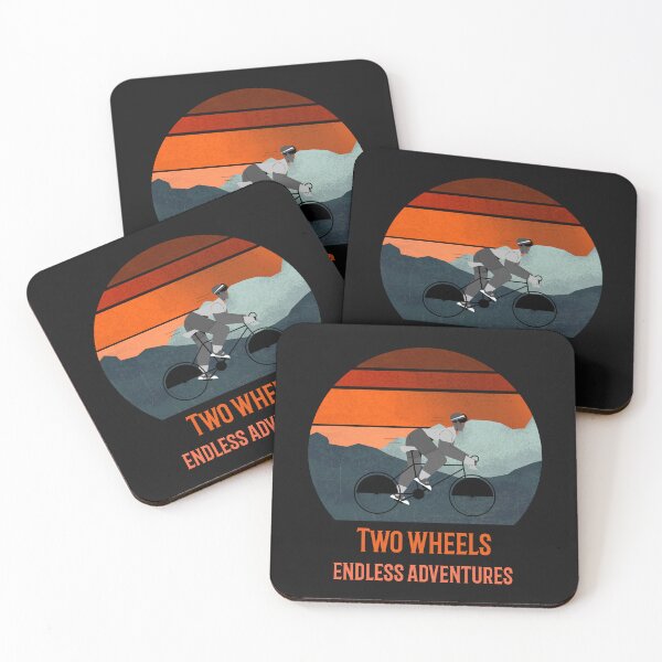 Item preview, Two wheels, endless adventures. designed and sold by nomadwanderer.