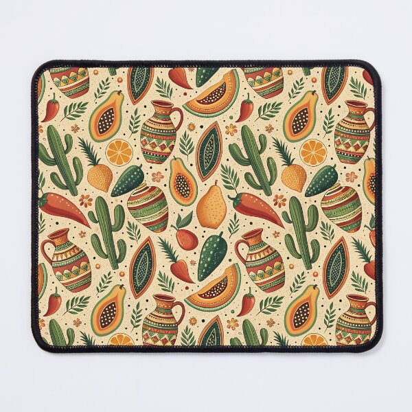 Item preview, Mexican Mercado Folk Art Pattern designed and sold by dulceguavashop.