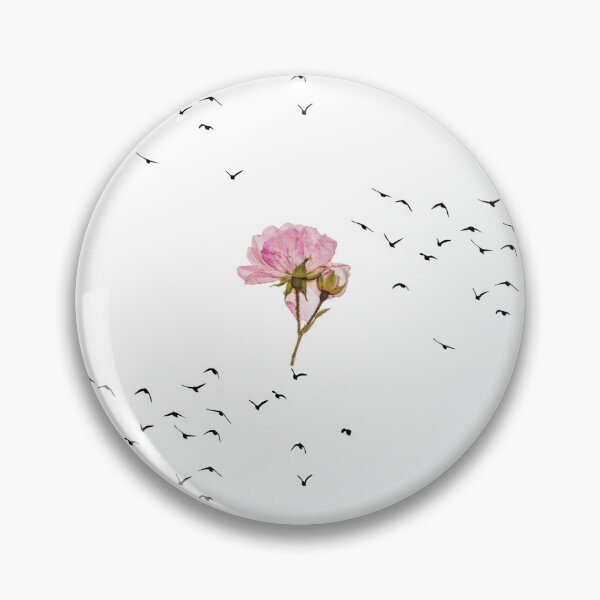 Item preview, pink roses and black birds designed and sold by Laviniaalexa1.