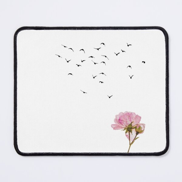 Item preview, pink roses and black birds designed and sold by Laviniaalexa1.