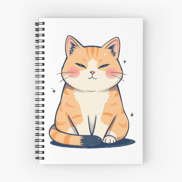 Item preview, Gato conmovedor dibujado a mano designed and sold by FortuneWildCat.