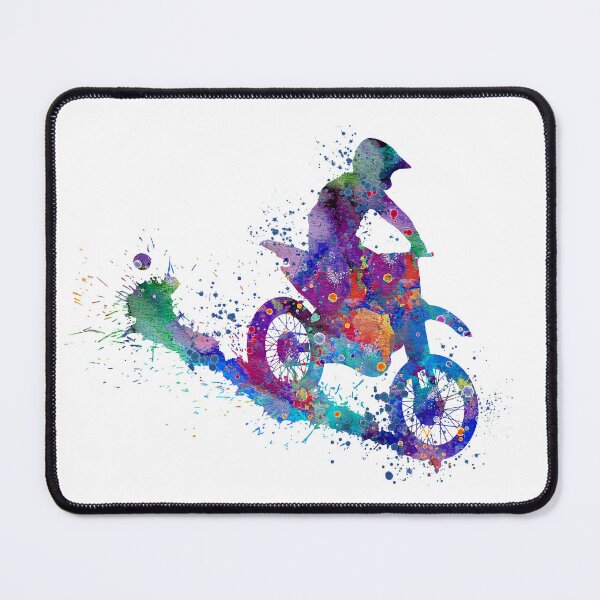 Item preview, Boy Motocross Watercolor Motorcycle Art Gift designed and sold by LotusGifts.