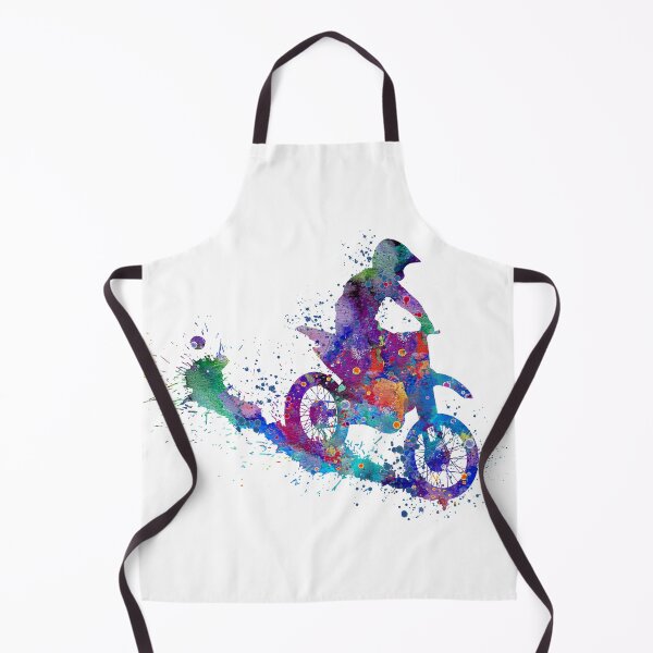 Item preview, Boy Motocross Watercolor Motorcycle Art Gift designed and sold by LotusGifts.