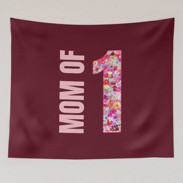 Item preview, Mom Of 1 Colorful Flowers For Mom designed and sold by TheSassyNoble.