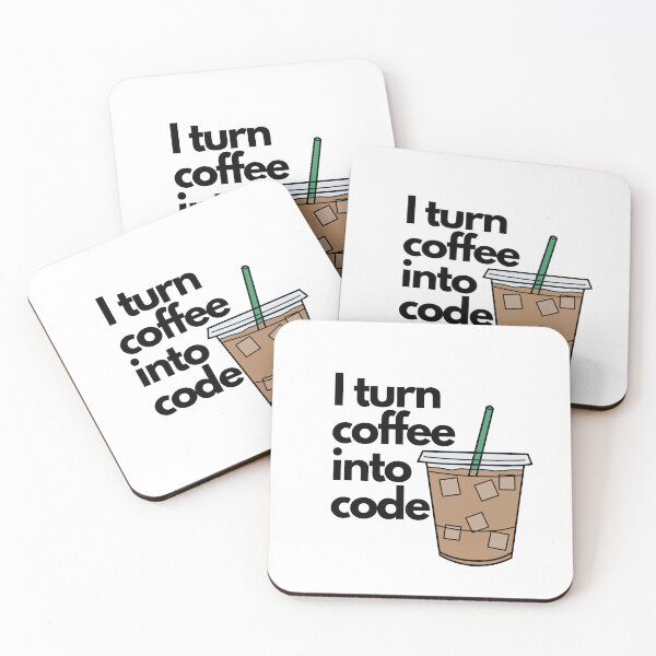 Item preview, I turn coffee into code designed and sold by luizarusu.