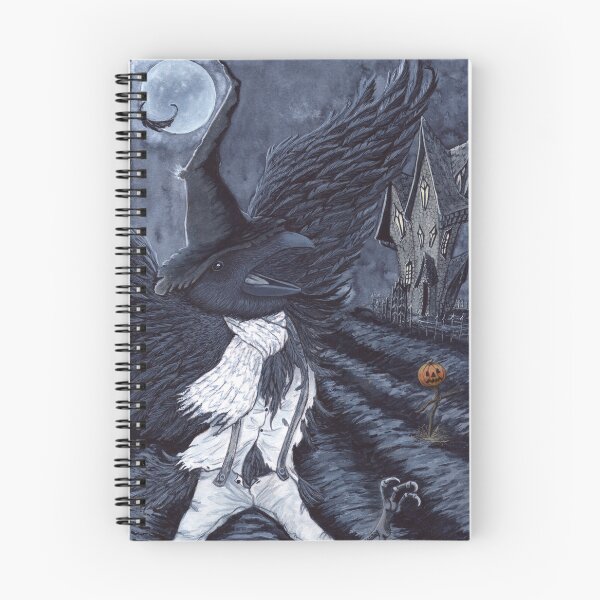Item preview, Scarecrow - Crow and scarecrow in a gothic horror film atmosphere designed and sold by Lucy Dreams.