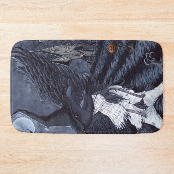 Item preview, Scarecrow - Crow and scarecrow in a gothic horror film atmosphere designed and sold by Lucy Dreams.