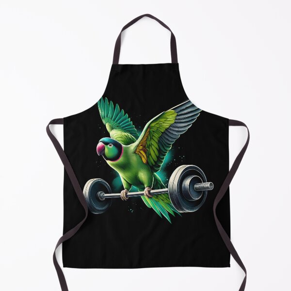 Item preview, Funny Indian Ringneck Parrot Deadlift Weightlifting Fitness Gym Lover designed and sold by Kimberley King Art King Art.
