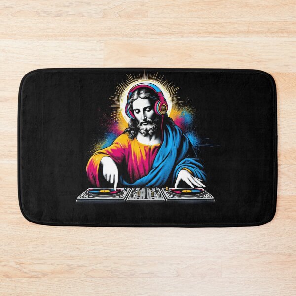 Item preview, Jesus DJ DJing EDM Funky Dance Club designed and sold by Kimberley King Art  King Art.