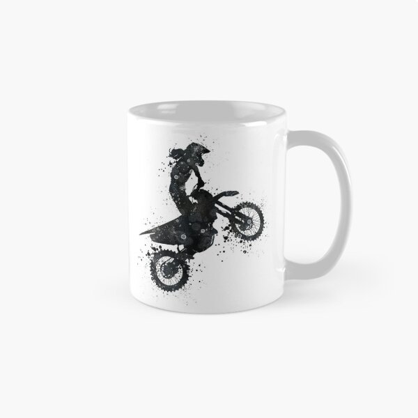 Item preview, Girl Motocross Black and White Silhouette Artwork designed and sold by LotusGifts.