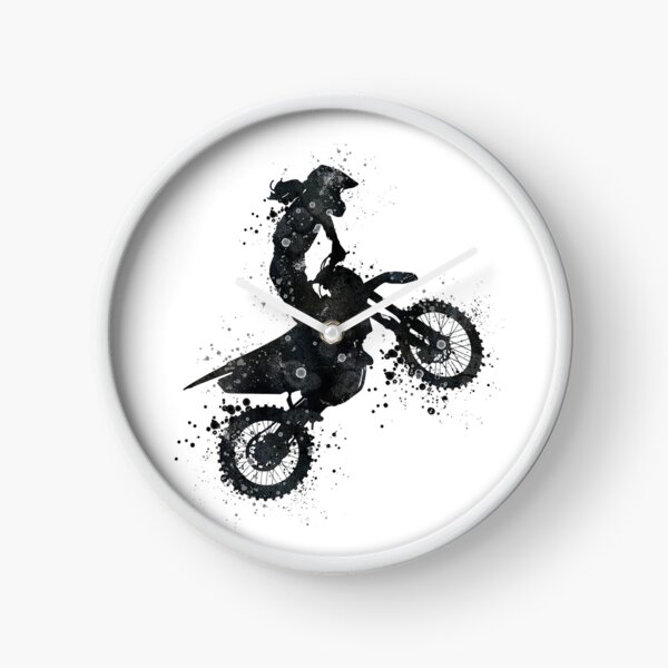Item preview, Girl Motocross Black and White Silhouette Artwork designed and sold by LotusGifts.