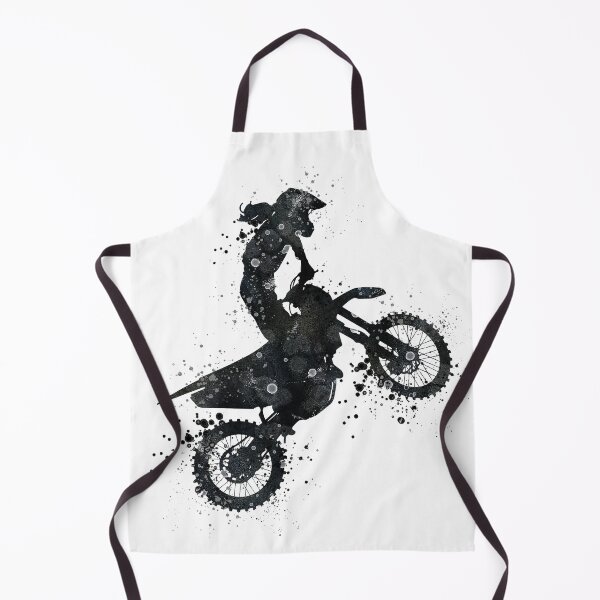 Item preview, Girl Motocross Black and White Silhouette Artwork designed and sold by LotusGifts.
