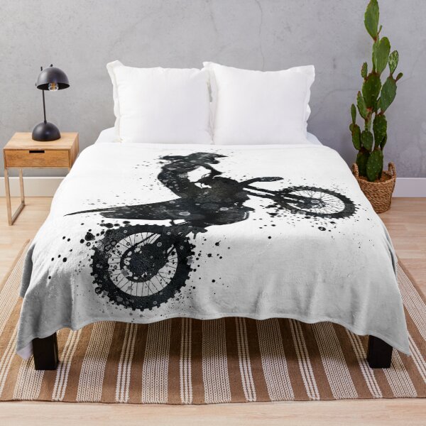 Item preview, Girl Motocross Black and White Silhouette Artwork designed and sold by LotusGifts.