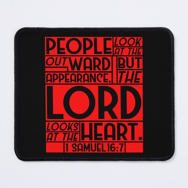 Item preview, 1 Samuel 16:7 But The LORD Looks At The Heart designed and sold by plushism.