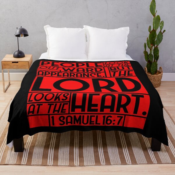Item preview, 1 Samuel 16:7 But The LORD Looks At The Heart designed and sold by plushism.