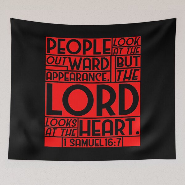 Item preview, 1 Samuel 16:7 But The LORD Looks At The Heart designed and sold by plushism.