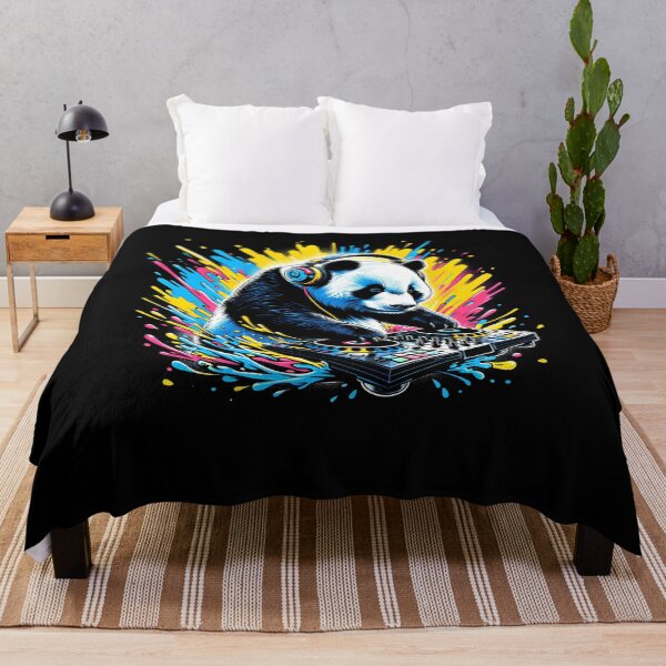 Item preview, Panda DJ DJing EDM Funky Dance Club designed and sold by Kimberley King Art  King Art.