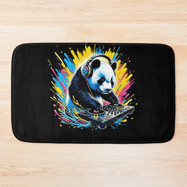 Item preview, Panda DJ DJing EDM Funky Dance Club designed and sold by Kimberley King Art  King Art.