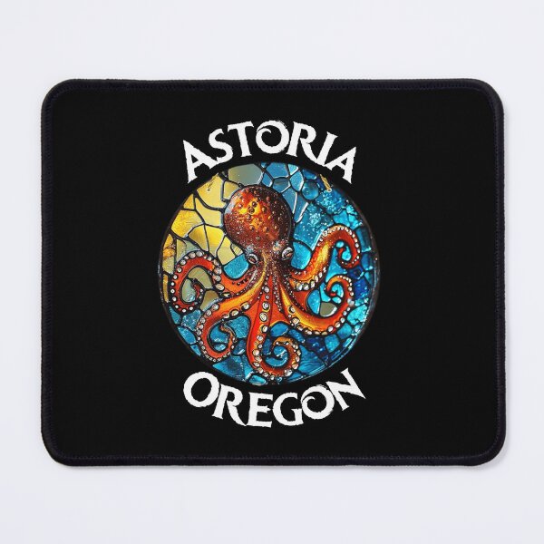 Item preview, Astoria Oregon Stained Glass Octopus designed and sold by WigOutlet.