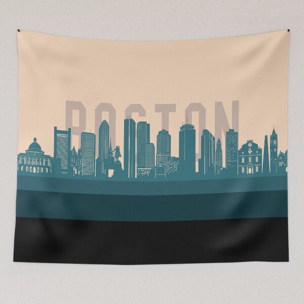 Item preview, boston skyline designed and sold by BekimART2.
