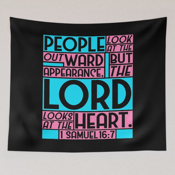 Item preview, 1 Samuel 16:7 But The LORD Looks At The Heart designed and sold by plushism.