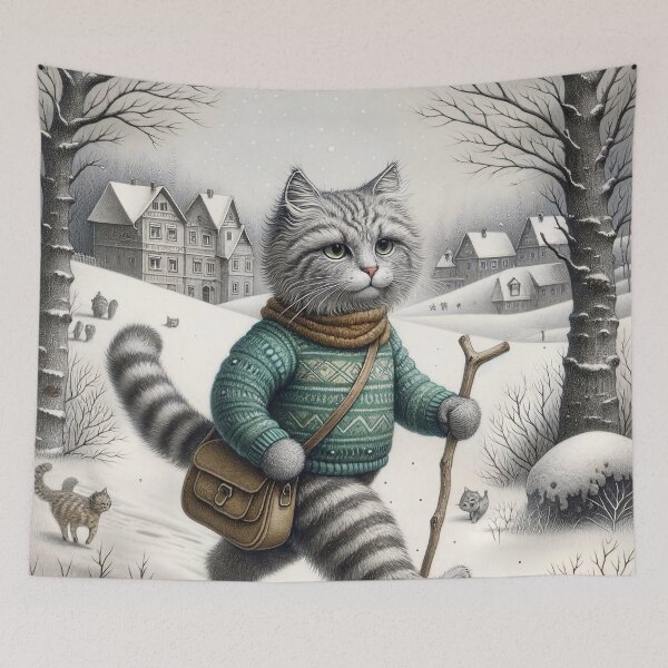 Item preview, Hiking Cat designed and sold by M-Y-A-R-T-.