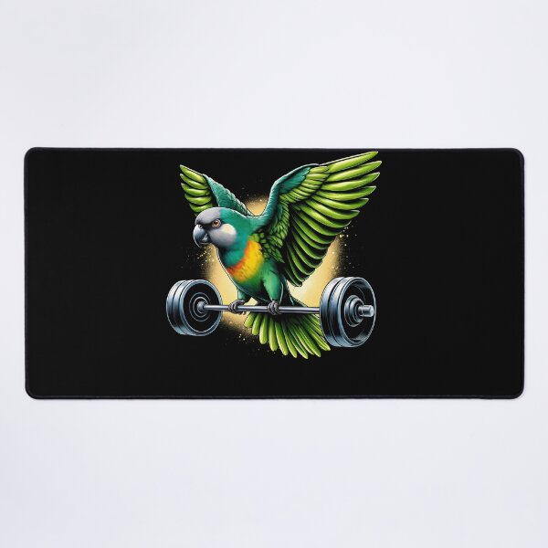 Item preview, Funny Senegal Parrot Deadlift Weightlifting Fitness Gym Lover designed and sold by Kimberley King Art  King Art.